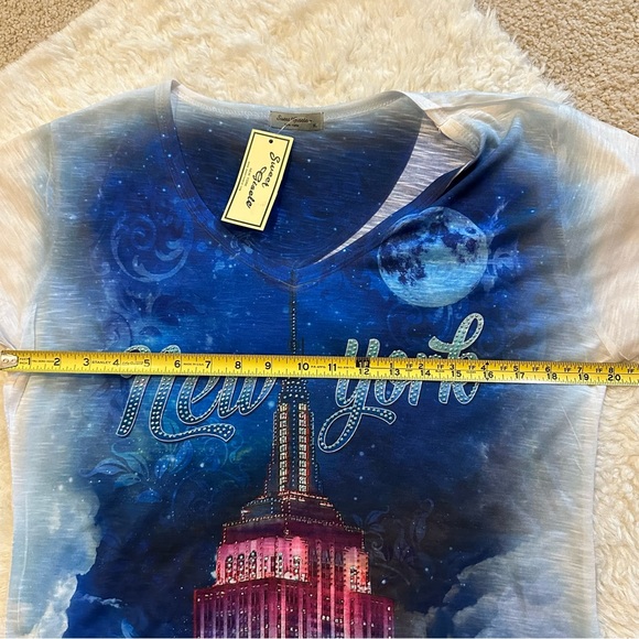 New York bling Empire State Building tshirt NWT xl - Picture 5 of 9